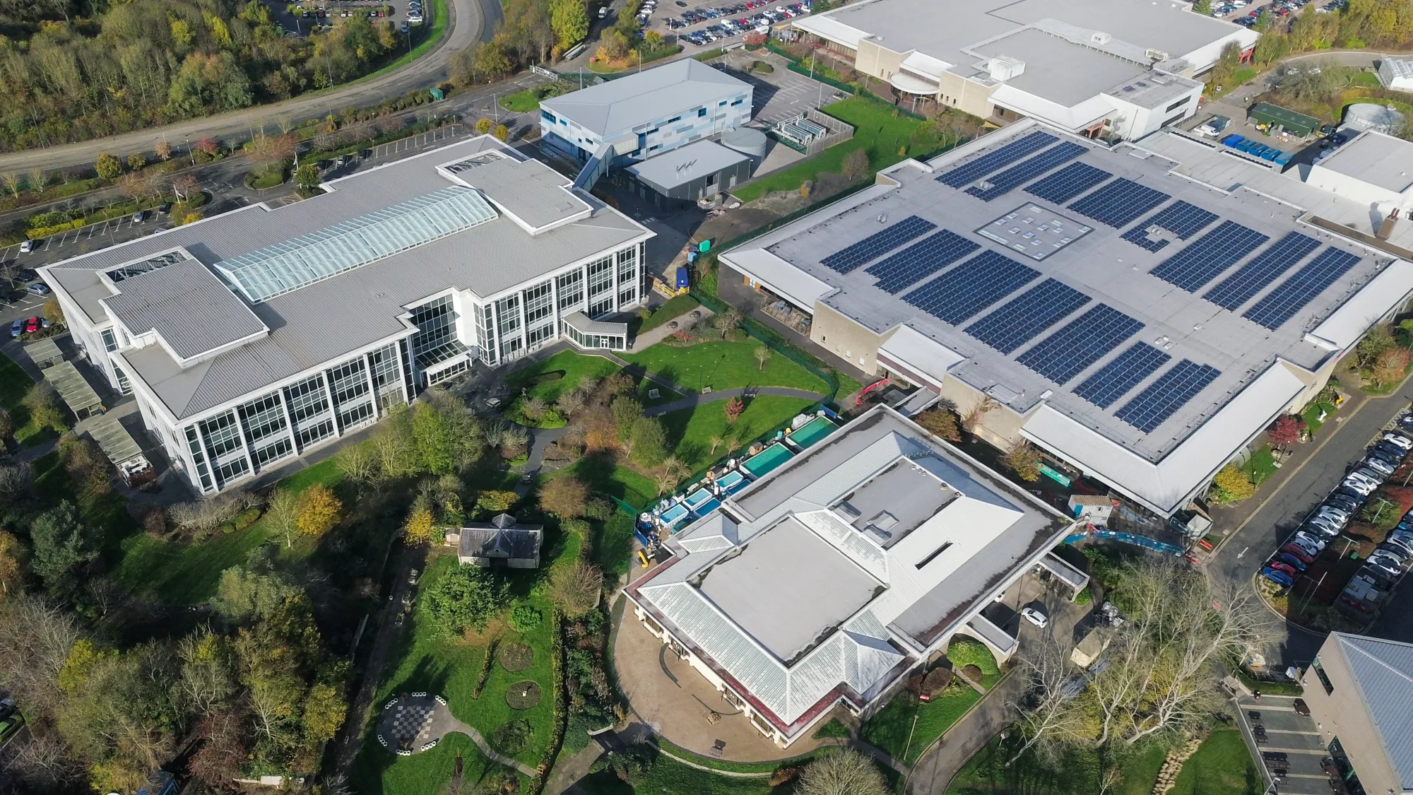 Aerial view of the Venetz manufacturing facility